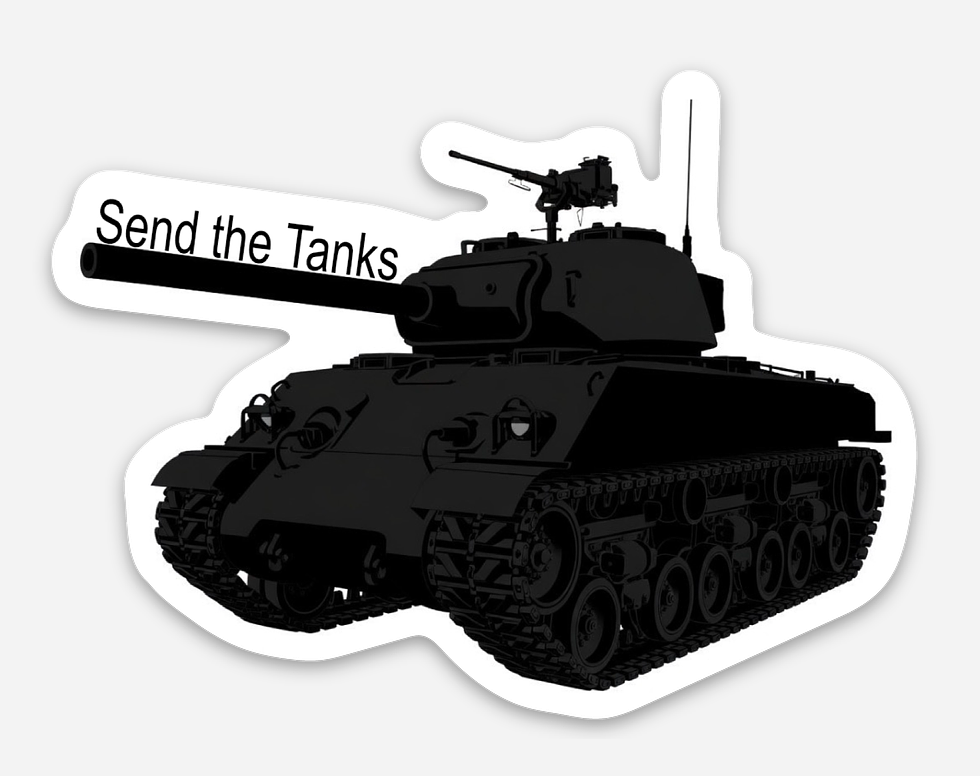 Tank Silhouette Sticker