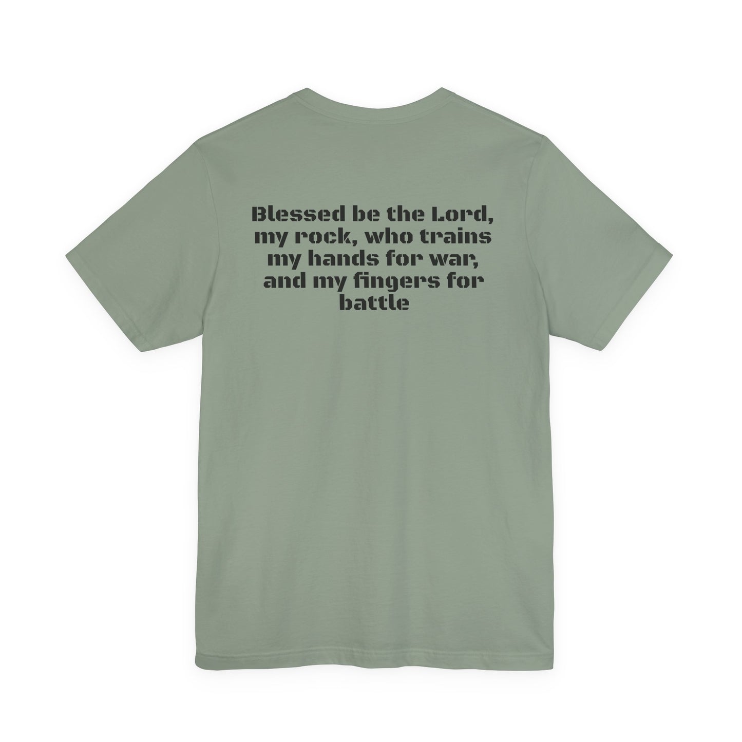 Send the Tanks Tee — "Blessed be the Lord, my rock"