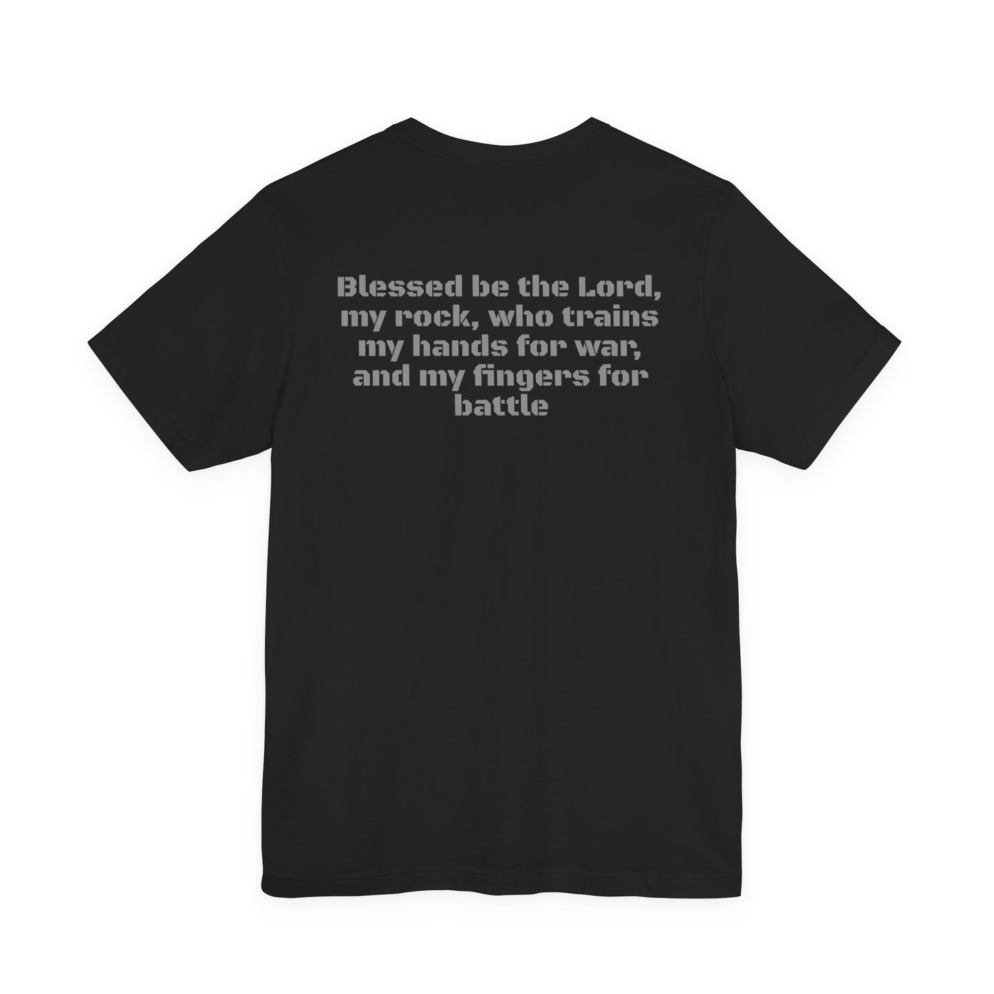 Send the Tanks Tee — "Blessed be the Lord, my rock"