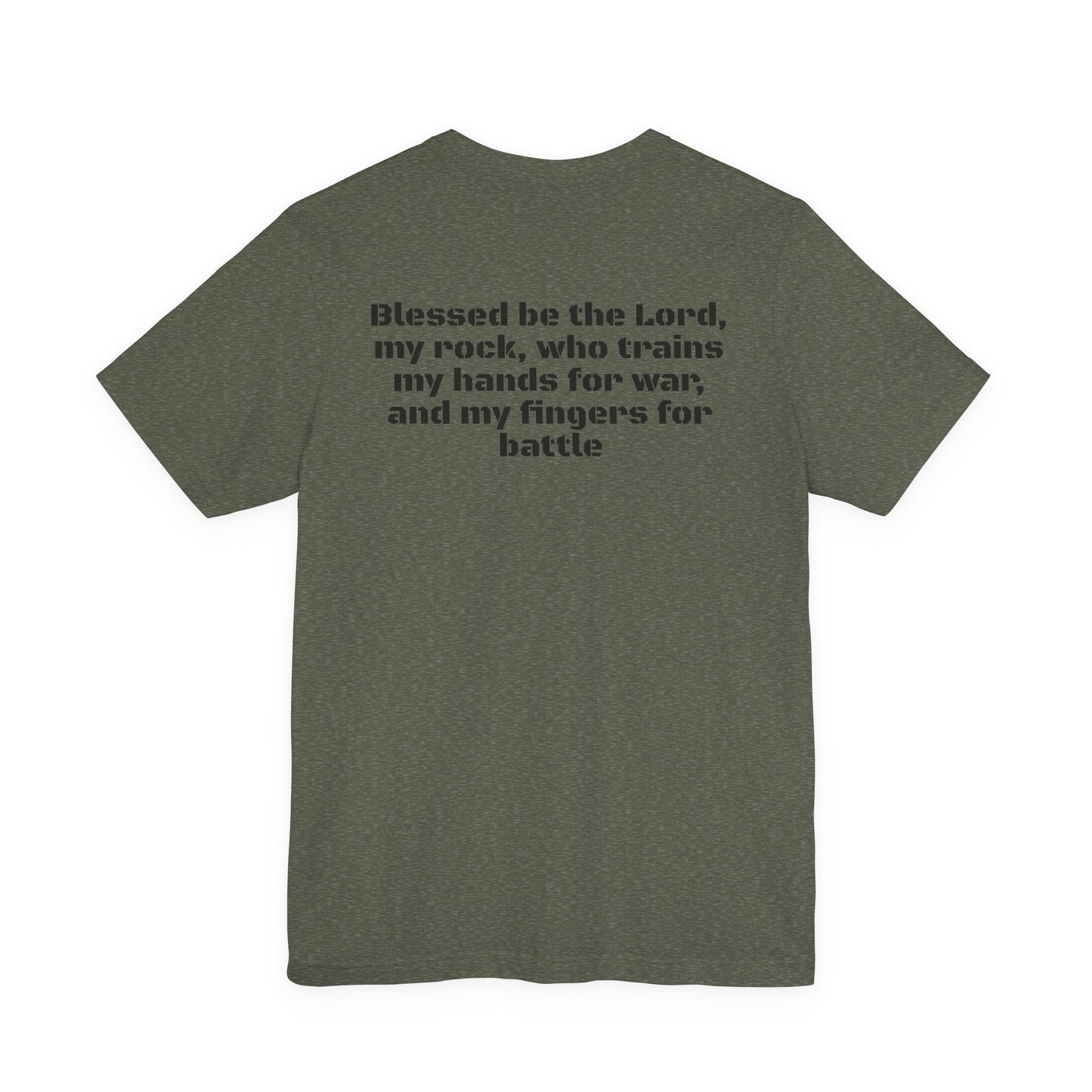 Send the Tanks Tee — "Blessed be the Lord, my rock"